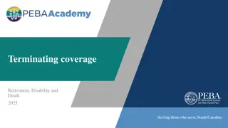 Termination Coverage and Procedures - PEBA 2025