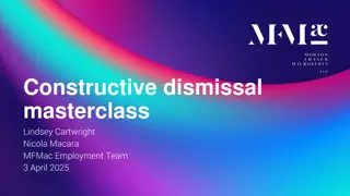 Constructive Dismissal Masterclass Overview