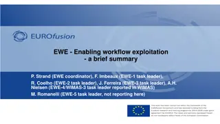 Summary of EWE - Enabling Workflow Exploitation