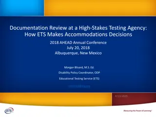 Making Accommodations Decisions at High-Stakes Testing Agencies