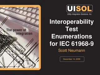 IEC 61968-9 Interoperability Test Enumerations Overview