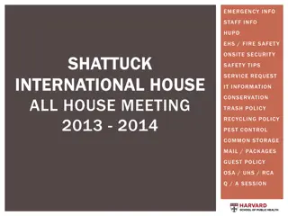 Emergency Information and Safety Tips for Shattuck House Residents