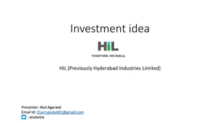 Investment Opportunity in HIL - Hyderabad Industries Limited