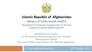 Development of Diagnostic Imaging Centre at Ibni Sina Hospital Compound, Kabul