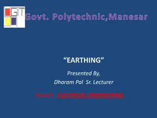 Earthing Systems for Electrical Safety and Protection
