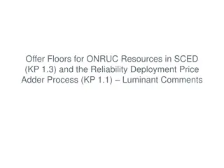 Coordinate RUC AS Offer Floors and Scarcity Pricing Treatment