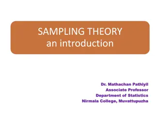 Statistical Surveys and Sampling in Data Collection