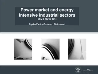 Energy Intensive Sectors and Smart Grid Solutions for Industrial Stability