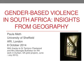 Insights on Gender-Based Violence in South Africa