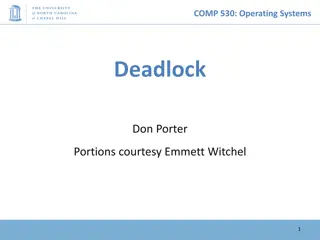 Operating System Deadlock Management