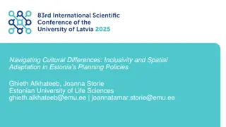 Spatial Adaptation in Estonian Planning Policies