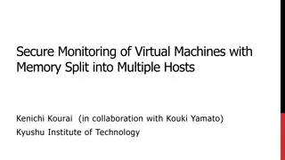 Secure Virtual Machine Monitoring with Memory Split Technique