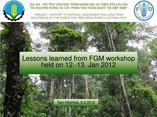 Lessons Learned from FGM Workshop in Vietnam 2012