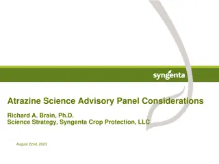 Atrazine Aquatic CE-LOC History and Regulatory Updates