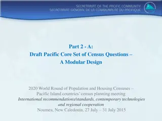 Draft Pacific Core Set of Census Questions: Modular Design 2020 World Round
