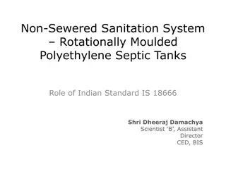 Role of Rotational Moulded Polyethylene Septic Tanks in Non-Sewered Sanitation Systems