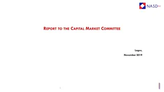 Market Trends and Challenges in Q3 2019 Report to Capital Market Committee