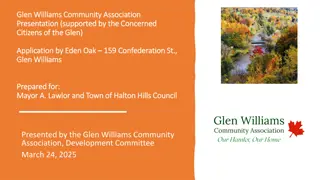 Glen Williams Community Association Presentation Supported by Concerned Citizens
