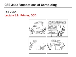 Foundations of Computing: Primes, GCD, Hashing, Exponentiation