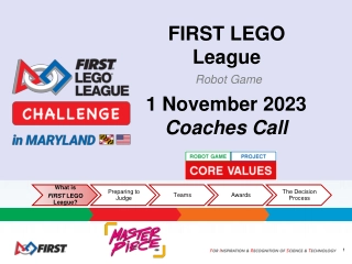 FIRST LEGO League Robot Game Overview