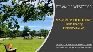 Westford Town Proposed Budget 2023 Public Hearing Highlights