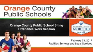 Orange County Public School Siting Ordinance Work Overview