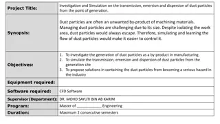 Investigation and Simulation of Dust Particle Transmission