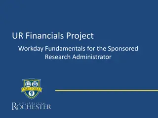 Financial Fundamentals for Sponsored Research Administrator