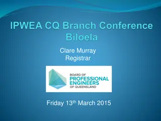 Legislative Requirements for Professional Engineering Services in Queensland