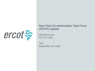 Real-Time Co-optimization Task Force Update Overview