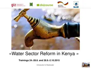 Introduction to Wastewater in Kenya: Training Overview