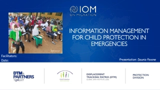Innovative Approaches to Child Protection Information Management in Emergencies