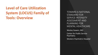 Enhancing Mental Healthcare Service Intensity Assessment and Planning