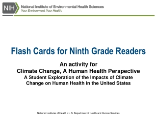 Flash Cards for Ninth Grade Readers
