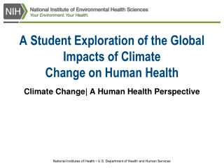 A Student Exploration of the Global Impacts of Climate Change on Human Health