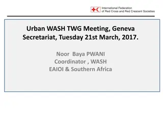 Urban WASH TWG Meeting in Geneva Secretariat - March 2017