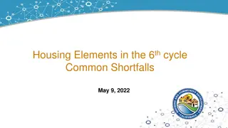 Challenges in 6th Cycle Housing Elements and Regional Oversight