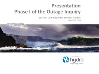 Outage Coordination and Communication in Public Utilities
