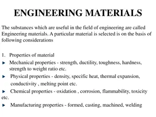 Engineering Materials Selection Criteria