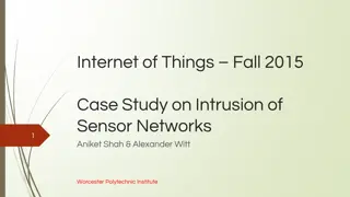 Case Study on Intrusion of Sensor Networks in Internet of Things