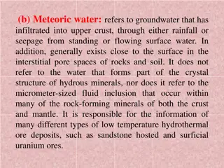 Different Types of Geological Waters