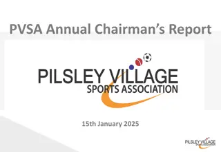 PVSA Annual Chairman's Report - Building a Brighter Future for Sports Clubs