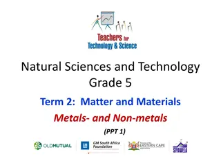 Metals, Corrosion, and Their Uses in Grade 5 Natural Sciences