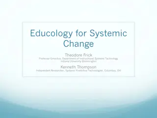 Educology for Systemic Change in Education: A Paradigm Shift