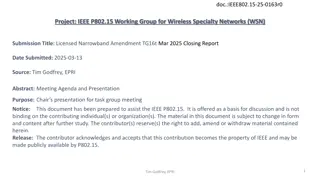 Licensed Narrowband Amendment for Wireless Specialty Networks: March 2025 Update