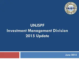 United Nations Joint Staff Pension Fund Investment Management Update