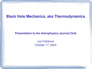 Black Hole Mechanics and Thermodynamics in Astrophysics