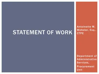 Crafting an Effective Statement of Work for Projects