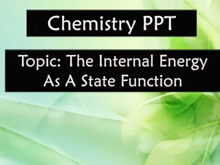 Thermodynamics and State Functions in Chemical Reactions