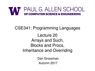 Ruby Programming Language Features